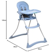 Cadeira de Refeição Burigotto Bon Appetit XL Azul Bebê - Segurança e Conforto para Seu Filho - imagem 3