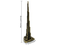 Estátua Burj Khalifa 17 cm - Decoração de Mesa e Estante com Tema Dubai - imagem 4