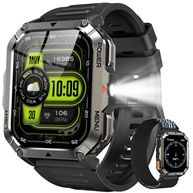 Smartwatch Militar 2.01" IP68: Bateria 900mAh (20+ Dias), Lanterna, Bússola e Chamadas Bluetooth - imagem 1