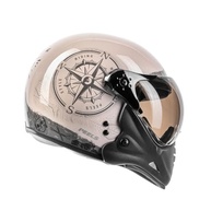 Capacete PELLS F-21 North Vintage: Estilo Retrô com Bússola Náutica e Proteção Premium - imagem 3