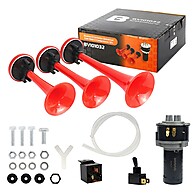 Buzina 3 Cornetas 12V com Compressor – Potência e Segurança no Trânsito - imagem 1
