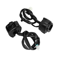 Kit Controles Guidão Moto GUIDOO: Buzina, Farol Alto/Baixo e Pisca Esquerda (Preto) - imagem 3