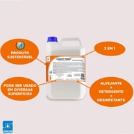 Clean by Peroxy Desinfetante Ação Alvejante 5L - Potente Limpador e Desinfetante Multiuso - imagem 3