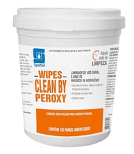 Spartan Wipes Clean by Peroxy - Pano Umedecido Desinfetante Multiuso 150 Unidades - imagem 2
