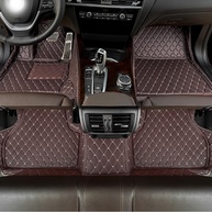 Tapetes de Couro Personalizados GREATROAD para BYD SEAGULL/Dolphin Mini 2023 - Proteção Total e Estilo (Marrom Escuro) - imagem 1