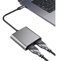 Adaptador USB-C para 2x HDMI 4K: Expanda sua Produtividade com Múltiplos Monitores! - imagem 1