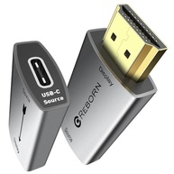 Adaptador USB-C Fêmea para HDMI Macho 4K 30Hz Reborn | Conexão Unidirecional Thunderbolt 3/4 para MacBook, Galaxy S, Surface - imagem 2