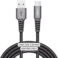 Cabo USB-C 1 metro Tipo C Turbo 60W Ultra Rapido Reforçado Android e Iphone Notebook Tablet Qualidade Premium Carregamento Transferência de Dados - imagem 1