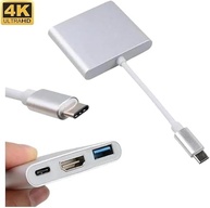 Adaptador USB-C para HDMI 4K, USB 3.0 e Carga PD - Compatibilidade com MacBook, Thunderbolt 3 e DEX Android - Eleva Sua Experiência Multimídia Oferece Carga Rápida Vende Mais - imagem 5