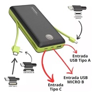 Power Bank Universal 20.000mAh: Carregamento Turbo Rápido com 2 USB + USB-C - imagem 2