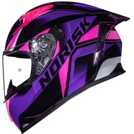 Capacete Norisk Flow Roxo/Rosa c/ Viseira Camaleão e Spoiler - Segurança e Estilo para Sua Pilotagem - imagem 3
