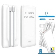 Power Bank 10000mAh Turbo 20W: Carregador Portátil com Cabos Embutidos Tipo C e iPhone - imagem 2