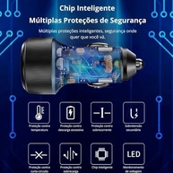 Carregador Veicular 60W Turbo USB-C: Duas Entradas, Carregamento Ultra Rápido e Compatibilidade Universal - imagem 5