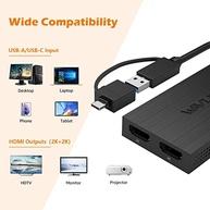 Adaptador WAVLINK USB 3.0/USB-C para HDMI Duplo 1080p@60Hz - Expanda sua Produtividade - imagem 5