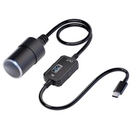 Adaptador USB C para Isqueiro 12V 36W PD 3.0: Energia Inteligente para seu Carro - imagem 1
