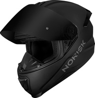 Capacete Norisk Razor Solid Matte Black Edition c/ Viseira Fumê - Segurança e Estilo para Sua Pilotagem - imagem 1