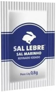 Sal Marinho Refinado Lebre Sachê Caixa C/ 1.000x0,8g - imagem 1