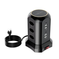 c-tomada-de-9-6-torre-usb-a-tomadas-a-preto-usb-2500w-usb-2-4-a