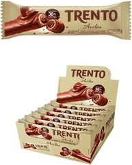 Chocolate Com Wafer Trento Recheio Avelã C/16 - Peccin - imagem 1