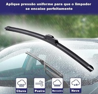 Kit 3 Palhetas Limpador Parabrisa Reforçada C4 (2007-2012) - Dianteiras + Traseira - imagem 3