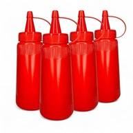 Kit C/4 Bisnagas Plástico Ketchup, Maionese E Mostarda 200ml (Ketchup) - imagem 1