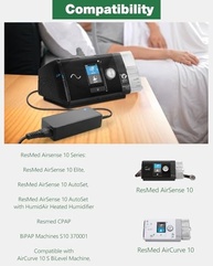 Carregador Fonte 90W para Resmed AirSense 10 / AirStart 10 / AirCurve - Adaptador CA 24V bivolt - imagem 3
