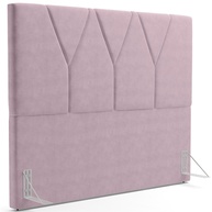 Cabeceira Aurora W01 Suede Rosê 140 cm: Transforme Seu Quarto - imagem 1