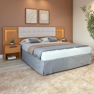 Cabeceira Box 1,60m com LED: Conforto e Estilo! - imagem 1