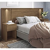 Cabeceira Casal Bourbon Jatobá com 2 Gavetas: Design e Praticidade - imagem 1