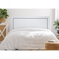 Cabeceira Casal Reta Luxo 140x60 com Tachas Fumê - Estilo e Conforto - imagem 1