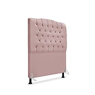 Cabeceira de Cama Solteiro Veludo Rose 90cm – Dunas - imagem 1