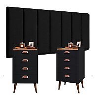 Quarto Casal Completo: Cabeceira + Mesas de Cabeceira - imagem 1