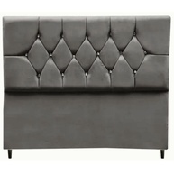 Cabeceira King Estofada Geovana: Suede e Elegância - imagem 1