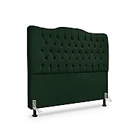 Cabeceira Queen 160cm Dunas em Veludo Verde - Estilo e Conforto - imagem 1
