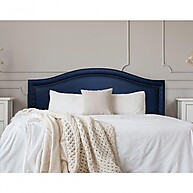 Cabeceira Queen Curva Azul: Luxo e Conforto - imagem 1