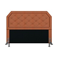 Cabeceira Queen Florença: Suede Terracota e Conforto - imagem 1