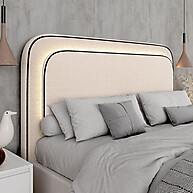 Cabeceira Queen Lille Bouclé: Conforto e Luz! - imagem 1