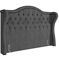 Cabeceira Queen Linho Cinza: Elegância para Seu Quarto - imagem 1