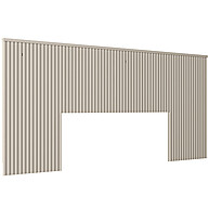 Cabeceira Ripada 240cm Off White: Elegância para seu Quarto - imagem 1