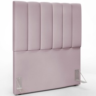 Cabeceira Solteiro Suede Rosê 100cm: Conforto e Estilo - imagem 1