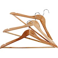 Cabides de Madeira: Kit 90 Unidades para Armário Organizado - imagem 1
