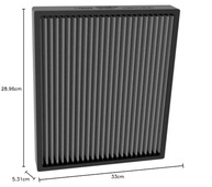 K&N Filtro de Ar da Cabine Lavável: Ar Puro e Eficiência para Polestar 2, Volvo C40/XC40 - imagem 3