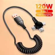Cabo 3 em 1 120W: Carregue Rápido! - imagem 1