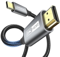 Cabo UANTIN USB C para HDMI 8K 2.1: Imersão Total em 8K@60Hz e 4K@144Hz | Thunderbolt 3/4 - imagem 2