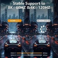 Cabo HDMI 2.1 PowerBear 8K 3m: Velocidade 48Gbps, 4K@120Hz, 8K@60Hz, eARC, HDR Dinâmico - Ideal para PS5, Xbox, PC e Mais! - imagem 3