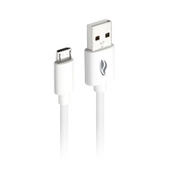 Cabo USB para Micro USB C3Tech CB-M10WH Branco 1 Metro: Carregamento Rápido e Transferência de Dados para Android - imagem 1