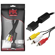Cabo Adaptador AV PS2 1,85m – Conecte seu PS2 à TV com Qualidade! - imagem 1