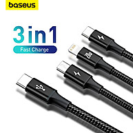 Cabo Baseus 3x1: Carregue Rápido Seus Dispositivos! - imagem 1