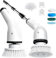 Esfregão Elétrico Giratório Sem Fio - 7 Cabeças, Recarregável, Cabo Extensível - Limpeza Profunda em Pisos, Cozinha e Banheiro - imagem 2