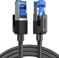 UGREEN Cabo Ethernet Cat 8 6 pés, cabo de rede trançado de alta velocidade 40 Gbps 2000 MHz Cat8 RJ45 Cabos LAN blindados para serviços pesados internos compatíveis para jogos PC PS5 Xbox Mod - imagem 1